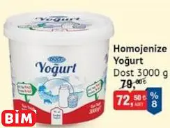 DOST HOMOJENİZE YOĞURT DOST HOMOJENİZE YOĞURT